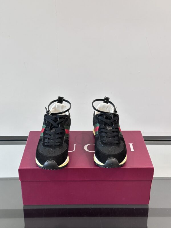 Gucci Re Motion Couple Suede Cowhide Leather Sneakers - Image 3