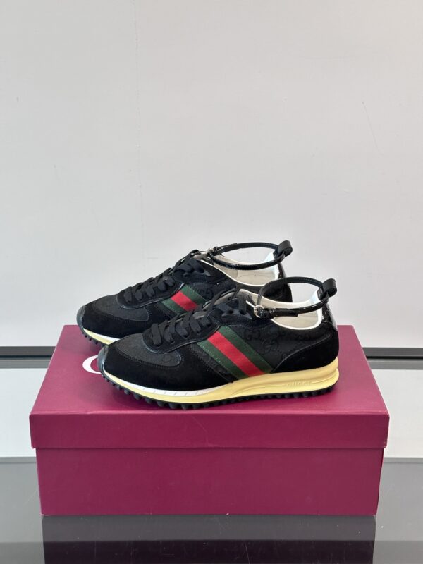 Gucci Re Motion Couple Suede Cowhide Leather Sneakers - Image 4