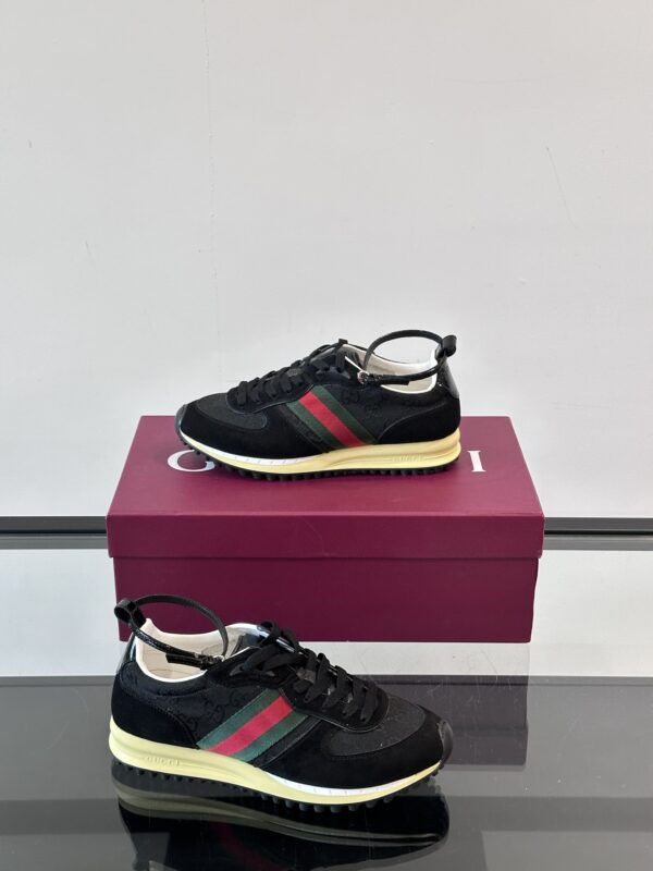 Gucci Re Motion Couple Suede Cowhide Leather Sneakers - Image 5