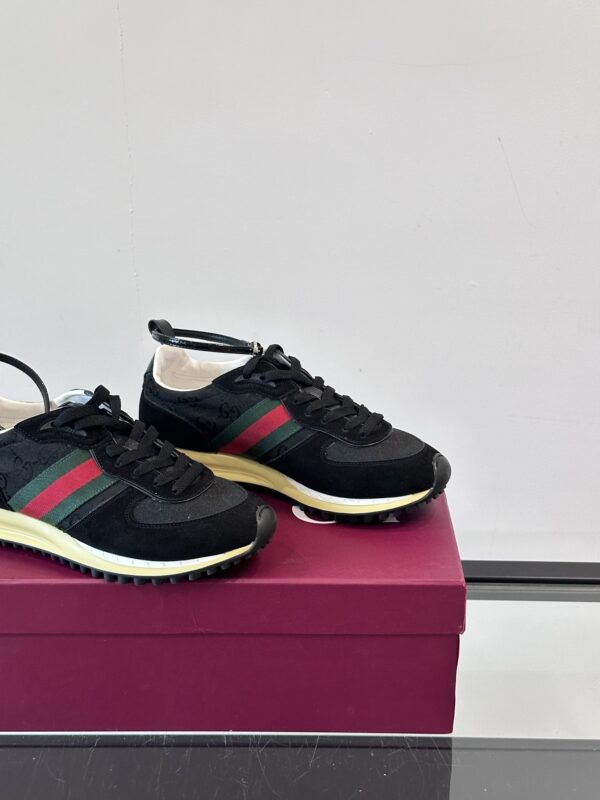 Gucci Re Motion Couple Suede Cowhide Leather Sneakers - Image 7