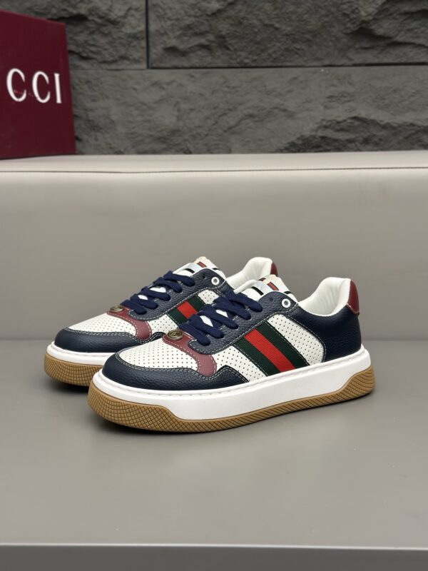 Gucci Men's Cowhide Leather Soft And Comfortable Sports Shoes