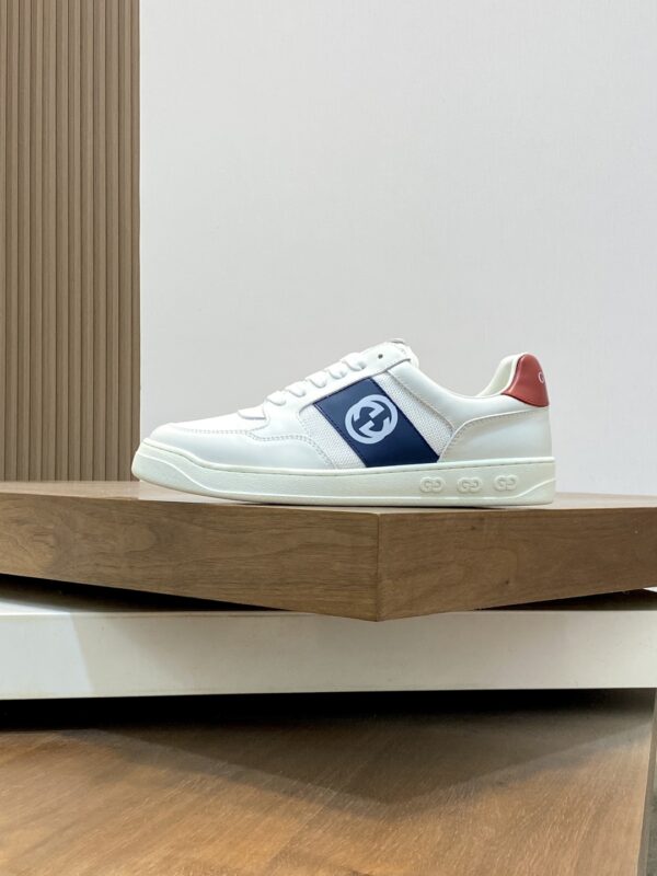 Gucci Men's Nappa Calf Leather Casual Sports Shoes - Image 3