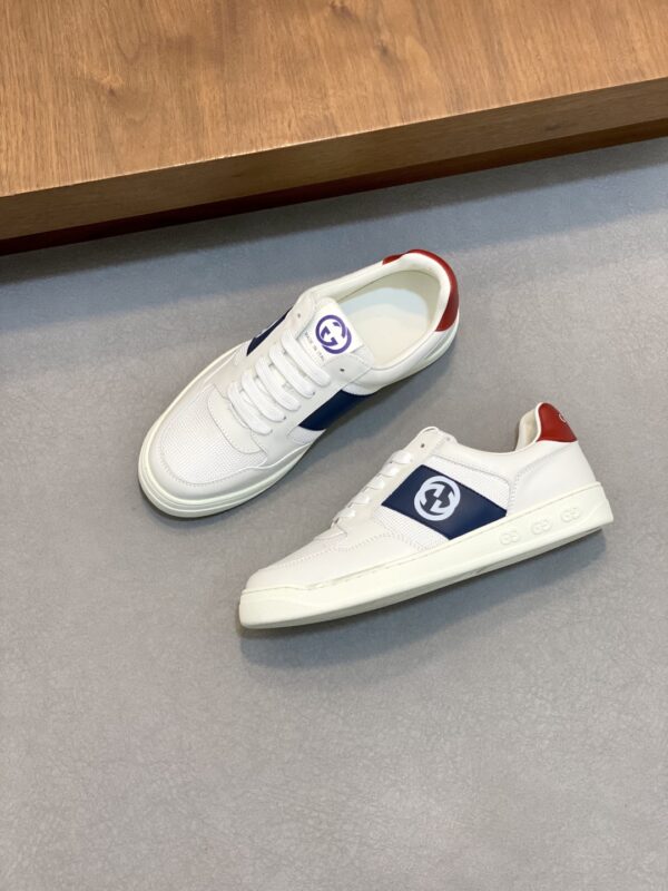Gucci Men's Nappa Calf Leather Casual Sports Shoes - Image 5