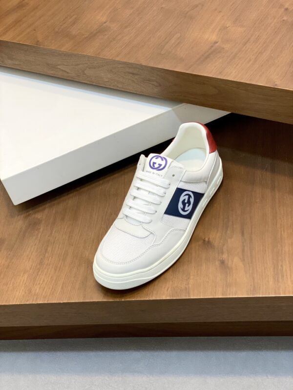 Gucci Men's Nappa Calf Leather Casual Sports Shoes - Image 6