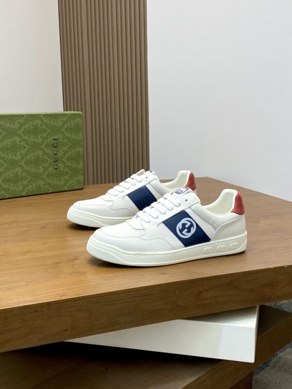 Gucci Men's Nappa Calf Leather Casual Sports Shoes