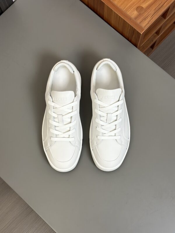 Hermes Nappa Calf Leather Men's Casual Sports Shoes - Image 3