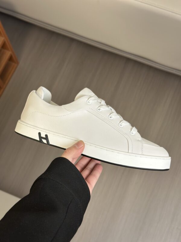 Hermes Nappa Calf Leather Men's Casual Sports Shoes - Image 6