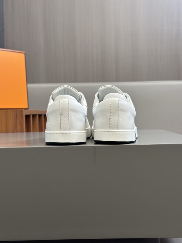 Hermes Nappa Calf Leather Men's Casual Sports Shoes - Image 7