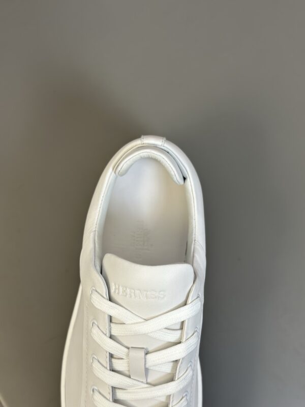Hermes Nappa Calf Leather Men's Casual Sports Shoes - Image 8