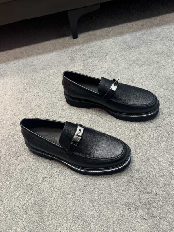 Hermes Classic All Cowhide Leather Casual Leather Shoes