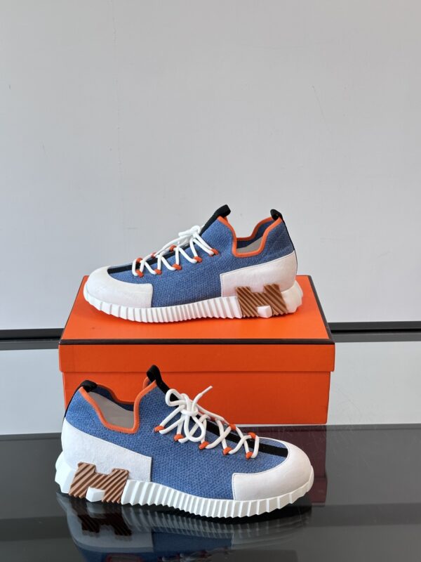 Hermes High End Men's Fashionable Casual Sports Shoes - Image 5