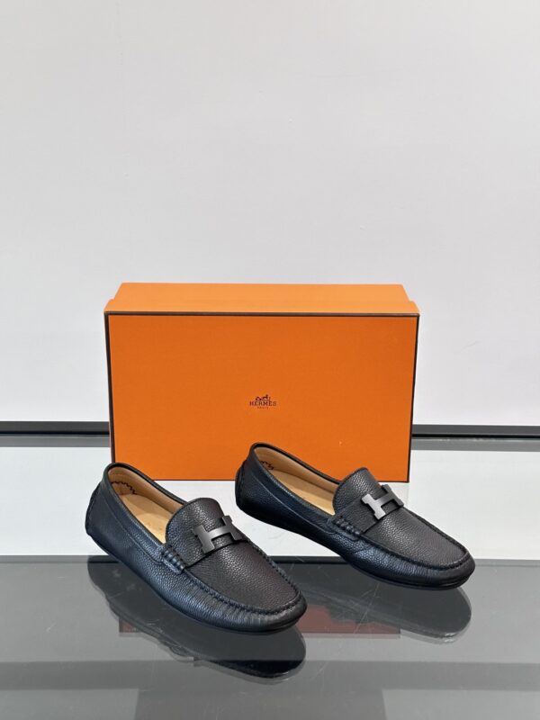 Hermes Men's High End Boutique Low Cut Casual Loafers