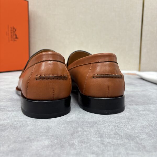 Hermes New Men's Destin Denim Casual Loafers - Image 6