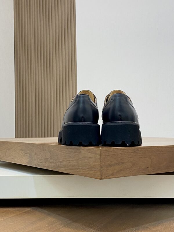 Hermes Men's Suede Calf Leather With One Foot Loafers - Image 8