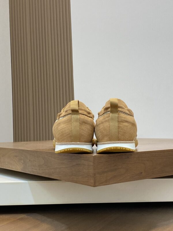 Hermes Suede Calf Leather Breathable Men's Sports Shoes - Image 8