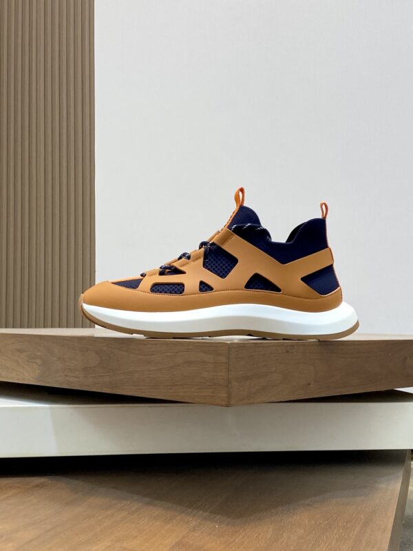 Hermes Nappa Calf Leather Casual Sports Shoes - Image 3