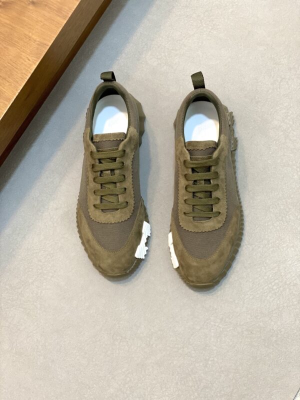 Hermes High Quality Nappa Calf Leather Casual Sports Shoes - Image 2