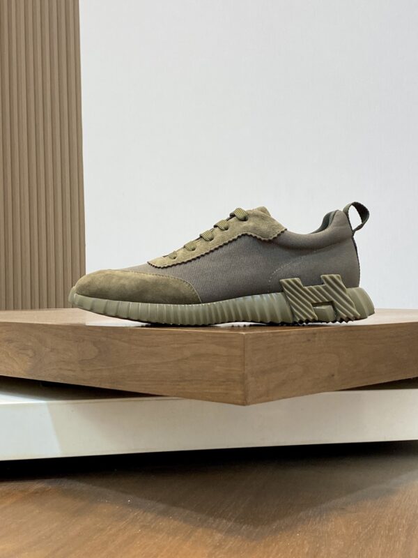 Hermes High Quality Nappa Calf Leather Casual Sports Shoes - Image 3
