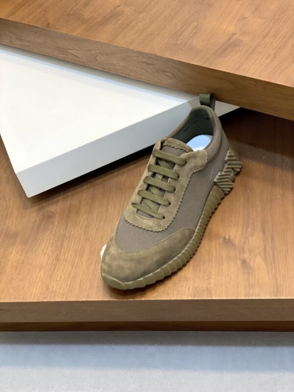 Hermes High Quality Nappa Calf Leather Casual Sports Shoes - Image 6