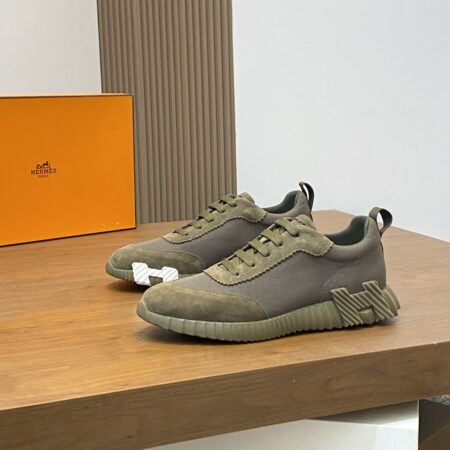 Hermes High Quality Nappa Calf Leather Casual Sports Shoes