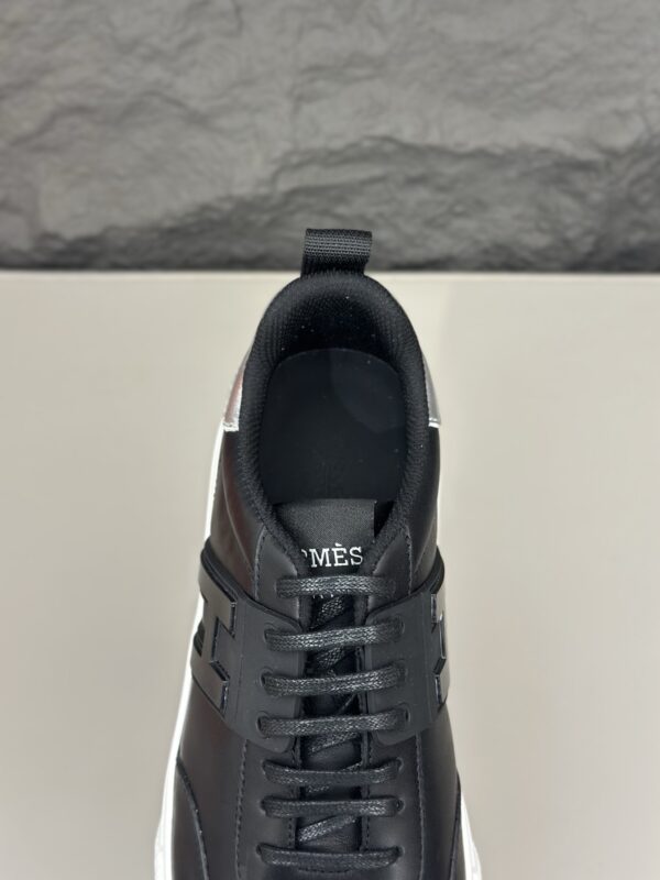 Hermes Men's Cowhide Leather Comfortable Casual Sport Shoes - Image 7