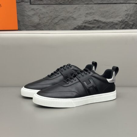 Hermes Men's Cowhide Leather Comfortable Casual Sport Shoes