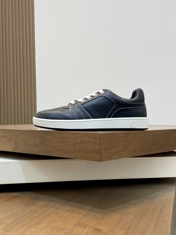 Hermes Men's Cowhide Leather H Letter Casual Sport Shoes - Image 3