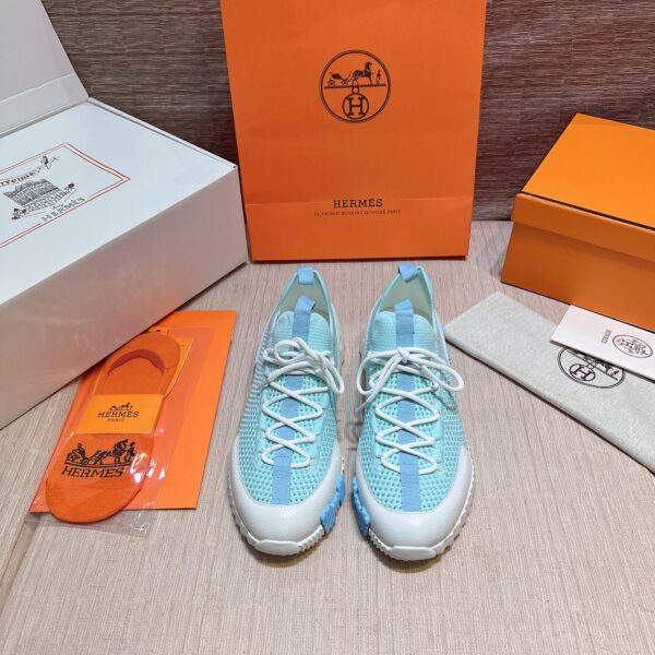 Hermes Two Tone Sole Couple's Casual Sports Shoes - Image 2