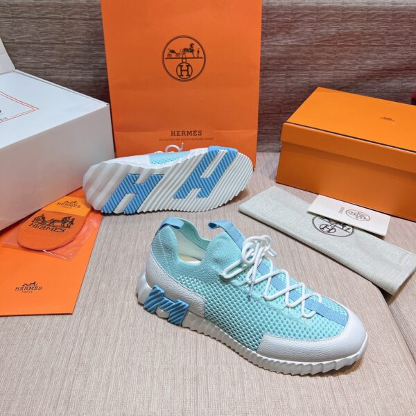 Hermes Two Tone Sole Couple's Casual Sports Shoes - Image 5