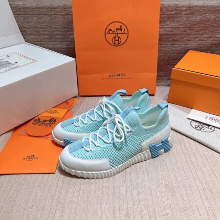 Hermes Two Tone Sole Couple's Casual Sports Shoes