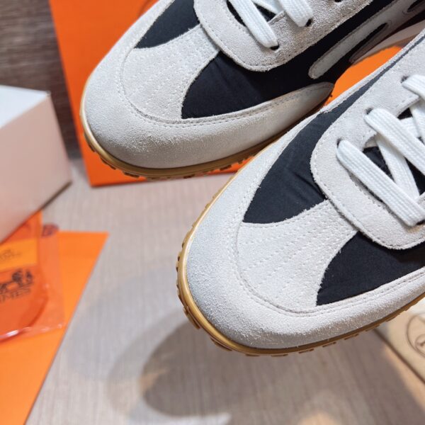 Hermes Giga Cowhide Leather Couple Sports Shoes - Image 6