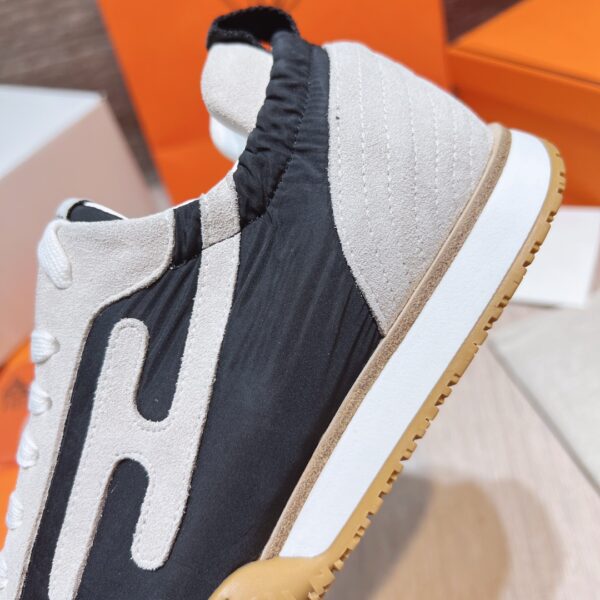 Hermes Giga Cowhide Leather Couple Sports Shoes - Image 7
