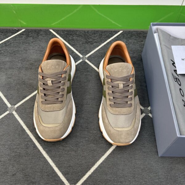 Hogan Canvas And Suede Goat Leather Men's Sports Shoes - Image 2