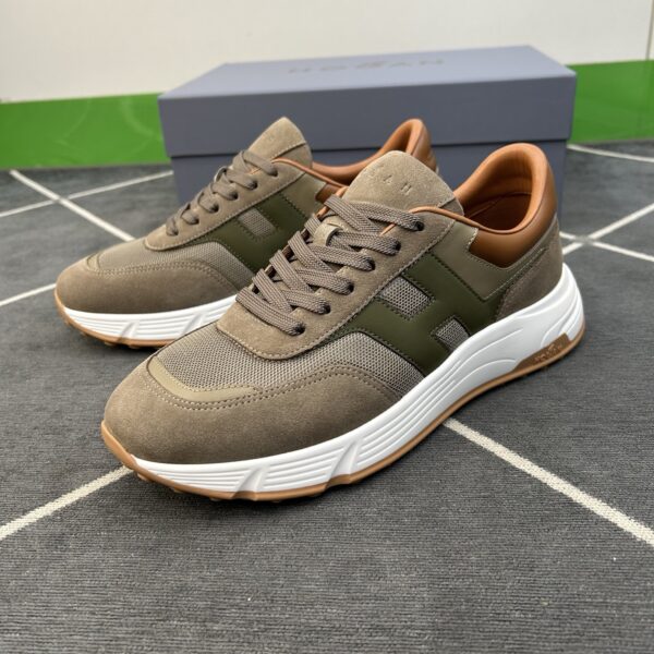 Hogan Canvas And Suede Goat Leather Men's Sports Shoes - Image 3