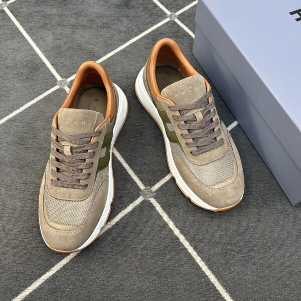 Hogan Canvas And Suede Goat Leather Men's Sports Shoes - Image 4