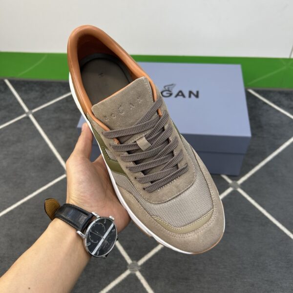Hogan Canvas And Suede Goat Leather Men's Sports Shoes - Image 6