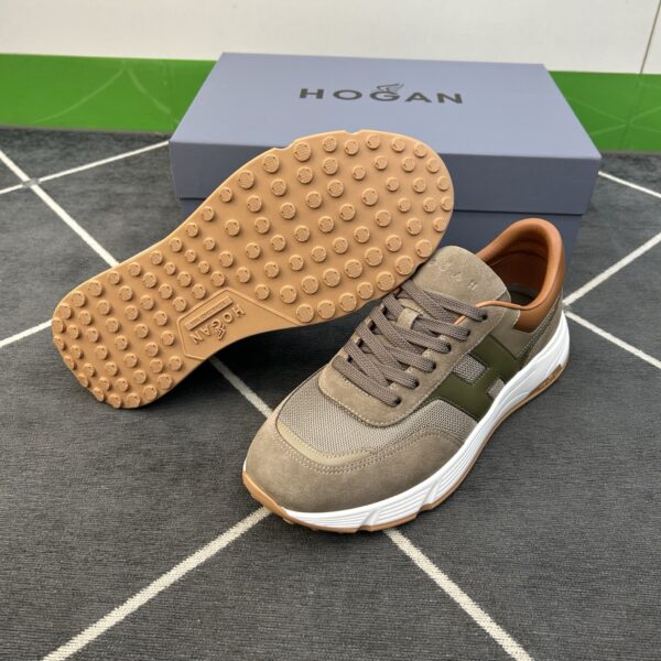 Hogan Canvas And Suede Goat Leather Men's Sports Shoes - Image 9
