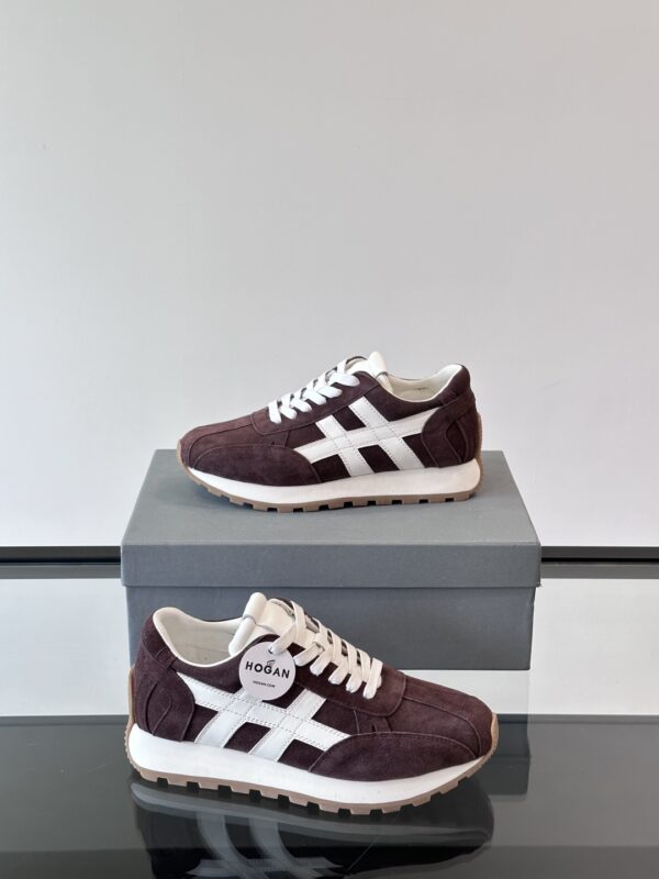 Hogan Men's New Series Cowhide Leather Low Cut Sports Shoes - Image 5