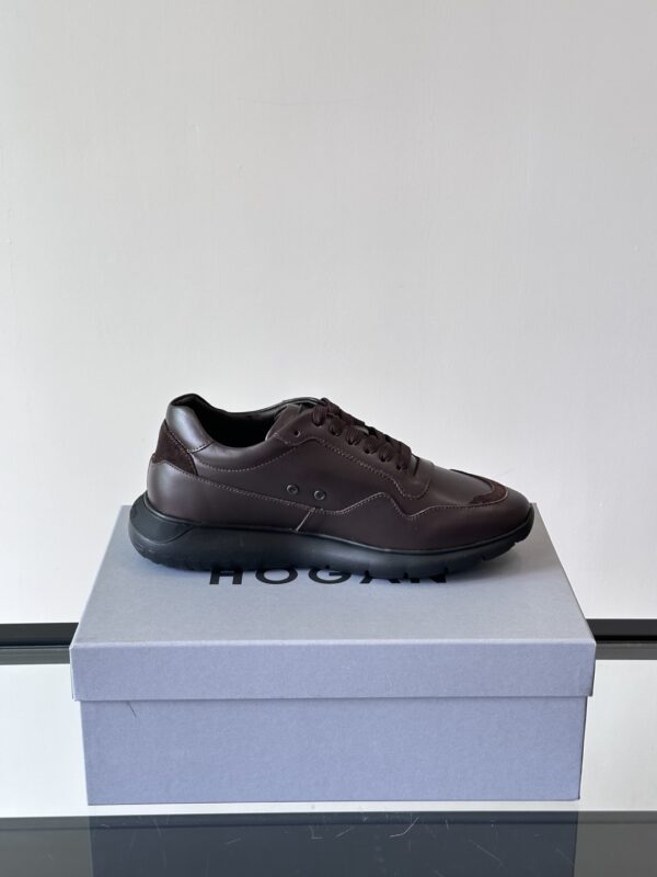 Hogan Men's Cowhide Leather Low Cut Sports Shoes - Image 6