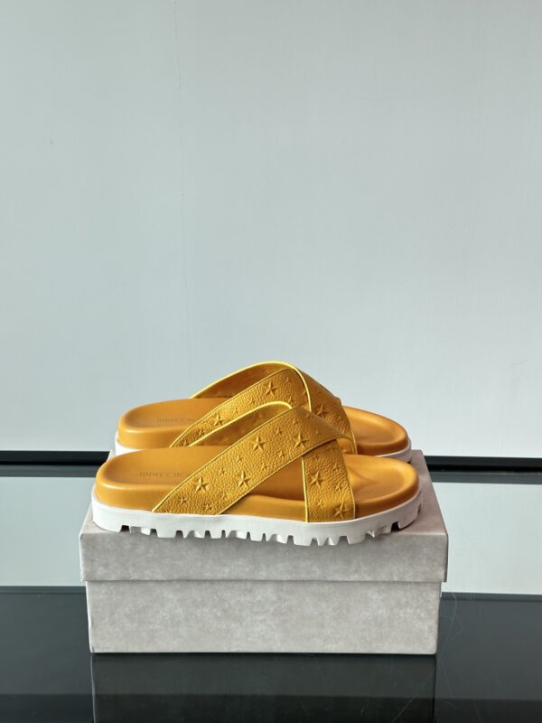 Jimmy Choo New High Quality Cowhide Leather Men's Slippers - Image 2