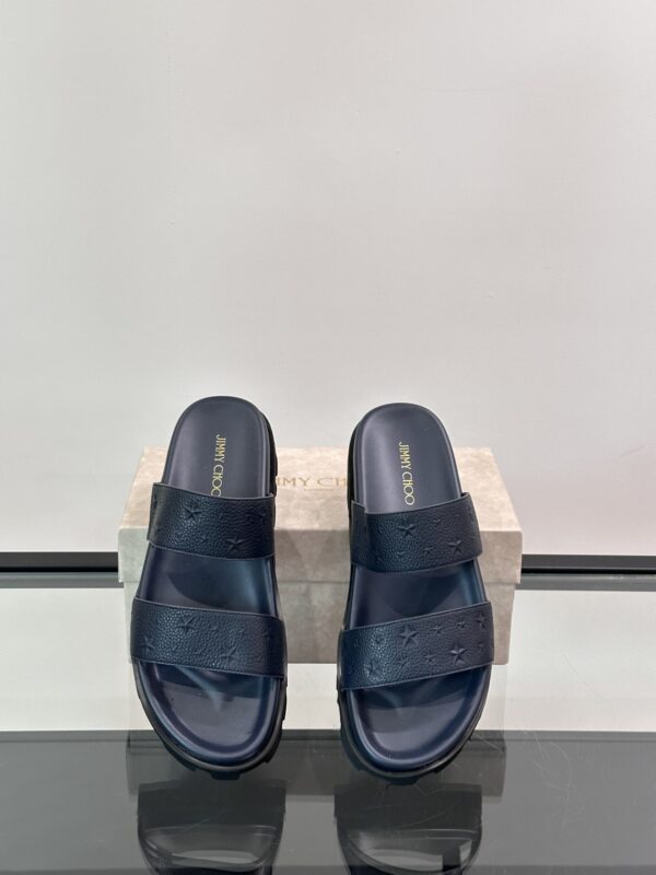 Jimmy Choo New Cowhide Leather Men's Slippers - Image 5