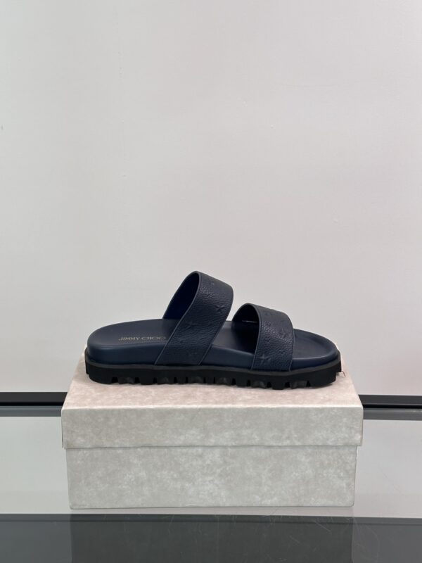 Jimmy Choo New Cowhide Leather Men's Slippers - Image 7
