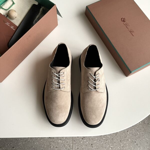 Loro Piana Men's Casual Cowhide Leather Formal Shoes - Image 2