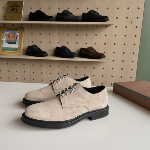 Loro Piana Men's Casual Cowhide Leather Formal Shoes - Image 3