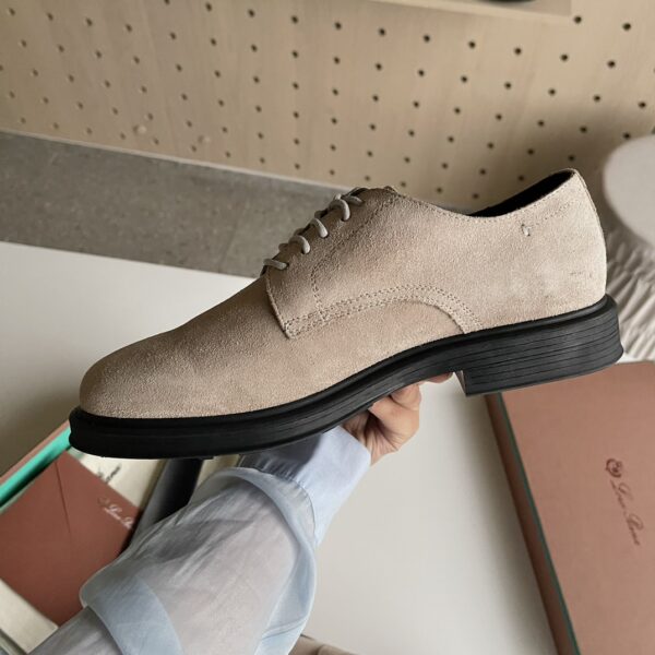 Loro Piana Men's Casual Cowhide Leather Formal Shoes - Image 7