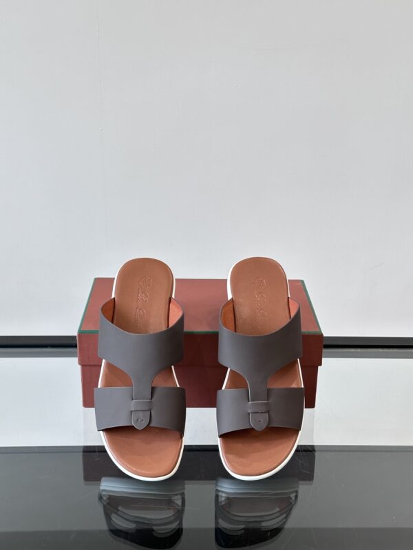 Loro Piana New Men's Cowhide Leather Sandals - Image 5
