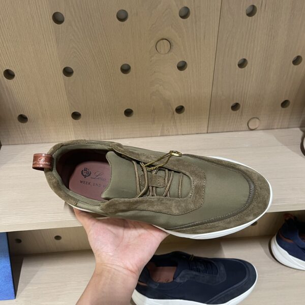 Loro Piana Plain Cowhide Leather Men's Casual Sports Shoes - Image 6