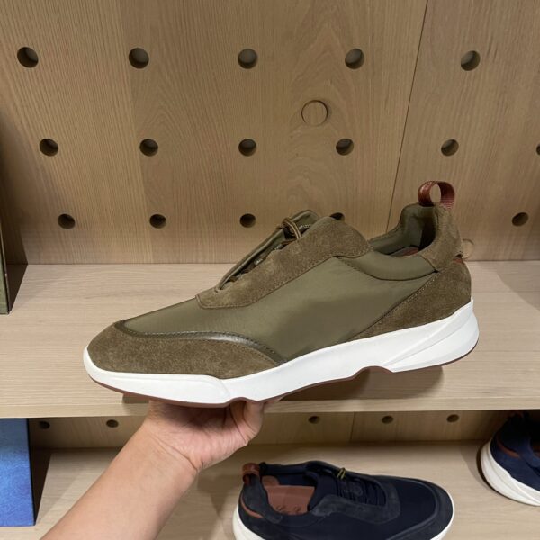 Loro Piana Plain Cowhide Leather Men's Casual Sports Shoes - Image 7