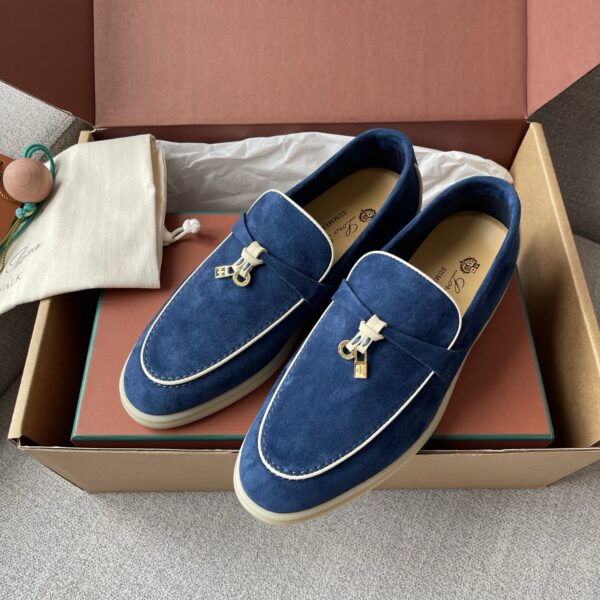 Loro Piana Women's Casual And Comfortable Cowhide Leather Loafers - Image 3