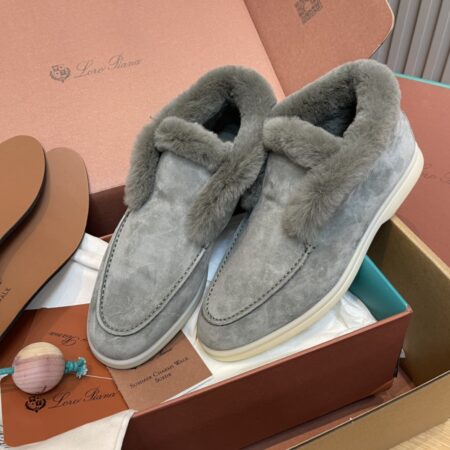 Loro Piana Autumn And Winter High Top Women's Loafers